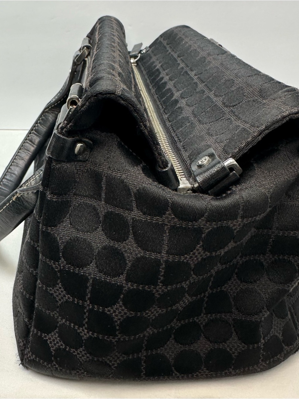 kate spade Black Shoulder Bag with Subtle Jacquard Pattern - Picture 7 of 16